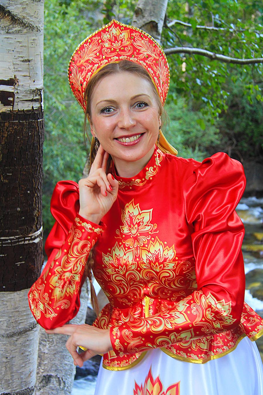 Women in Slavic costumes in Bacolod