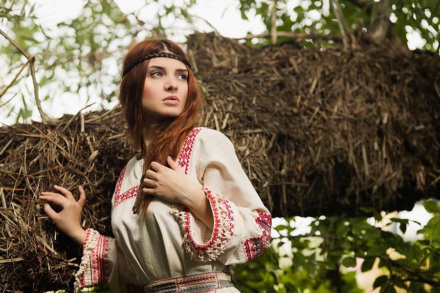 Women in Slavic costumes in Bacolod